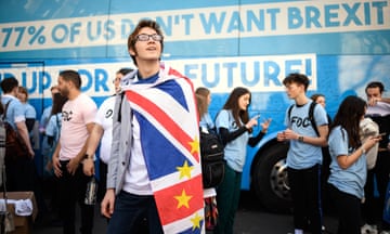 Our Future, Our Choice Youth Movement For A People's Vote Lobby Parliament<br>LONDON, ENGLAND - FEBRUARY 27: Students and young people gather in Smith Square during an "Our Future, Our Choice" event to raise awareness of the desire for a further referendum on the future of Britain's membership of the European Union, on February 27, 2019 in London, England. Campaigning on the message that the effects of Brexit will impact the young, the group believes that another referendum is the fairest way to allow their voice to be heard. (Photo by Leon Neal/Getty Images)