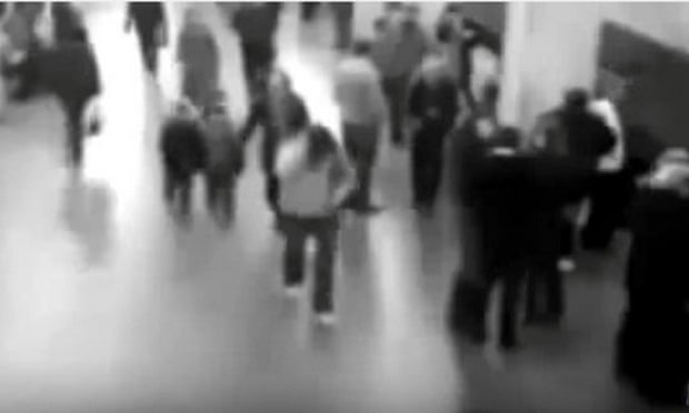 A YouTube video that was claimed to be CCTV footage from the Brussels attacks.