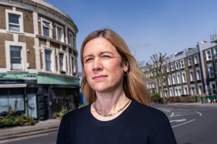 Ellie Reeves photographed on the South Circular Road in her constituency