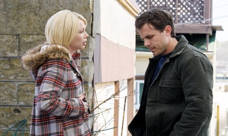 Michelle Williams and Casey Affleck at Manchester Seafront.
