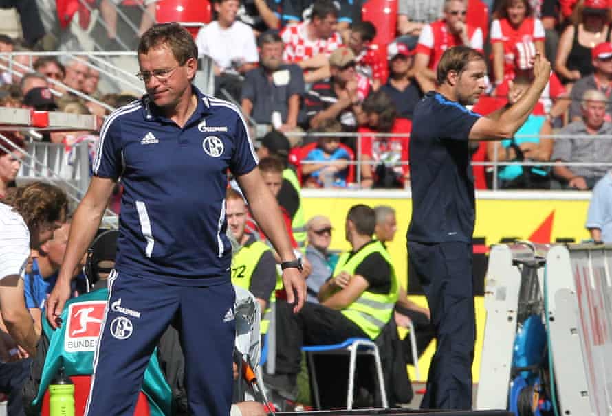 Ralf Rangnick Thomas Tuchel meet in the Bundesliga in 2011 as the respective coaches of Schalke and Mainz