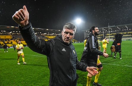La Rochelle head coach Ronan O’Gara. The front-rower Uini Atonio credits him with giving the club a crucial edge in preparation and tactics.