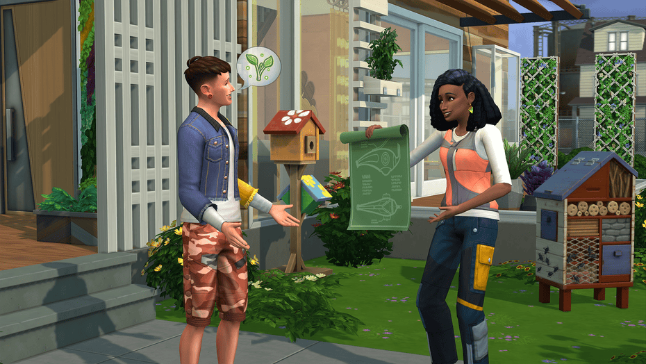 Community action and planet-friendly choices: The Sims Eco Lifestyle.