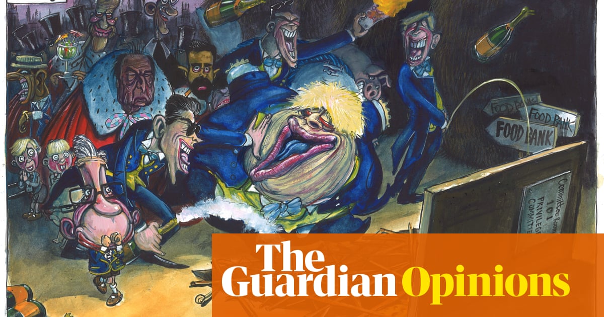 Martin Rowson on Boris Johnson and the privilege committee’s inquiry on Partygate – cartoon
