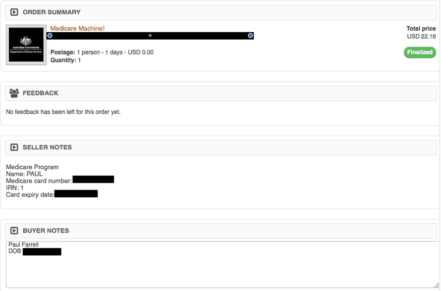 Australian Darknet Vendors