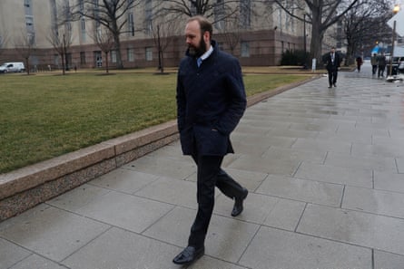 Rick Gates attends a court hearing in Washington DC.