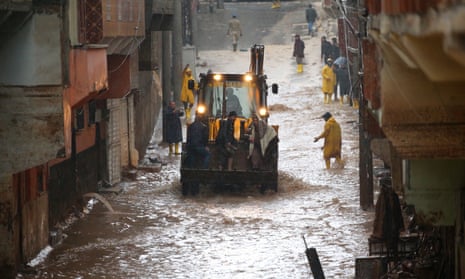 Heavy rain in Sanliurfa, Turkey