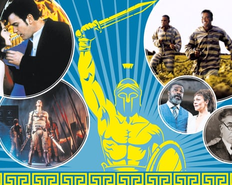 Clockwise from top left: Nicole Kidman and Ewan McGregor in Moulin Rouge!, John Turturro, George Clooney and Tim Blake Nelson in O Brother, Where Art Thou?; Danny Sapani as Jason and Helen McCrory as Medea: poet CP Cavafy; Joseph Fiennes as Troilus at the National Theatre.