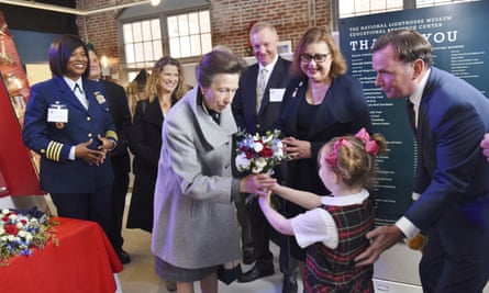 Princess Anne at the National Lighthouse Museum on Staten Island.