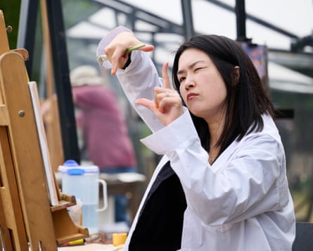 The artists reach St James’ Park.