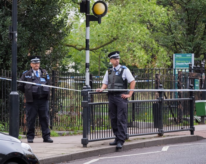 Man dies and woman injured after shooting in London park, say police