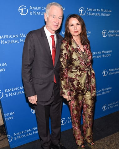 Mixed doubles: McEnroe with his wife, Patty Smyth, 2018.