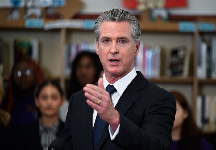 Gavin Newsom says he regrets using term 'apartheid' to describe Israel | California | The Guardian