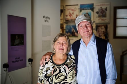 Margarete and Helmut Zoufall inside the museum