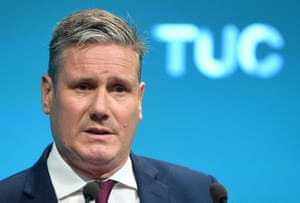 Keir Starmer speaking to the TUC conference earlier this month.