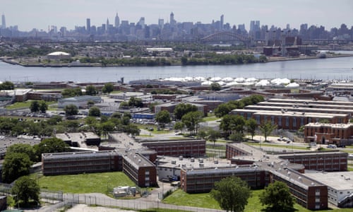 The Rikers Island jail complex in New York.