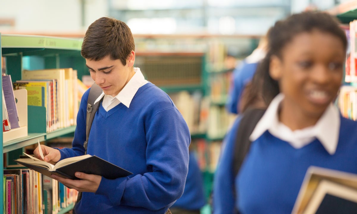 High School Students Reading