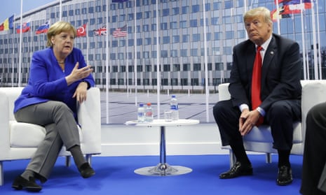 Trump’s demand over defence spending came during a meeting at which Nato leaders discussed ‘burden-sharing’.