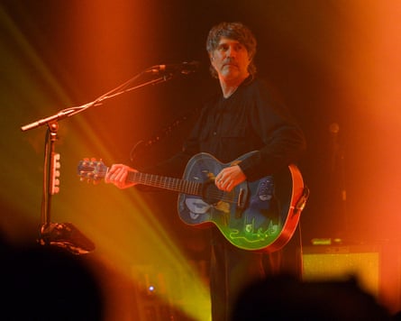 Beautiful singer … Gruff Rhys on stage at Barrowlands.