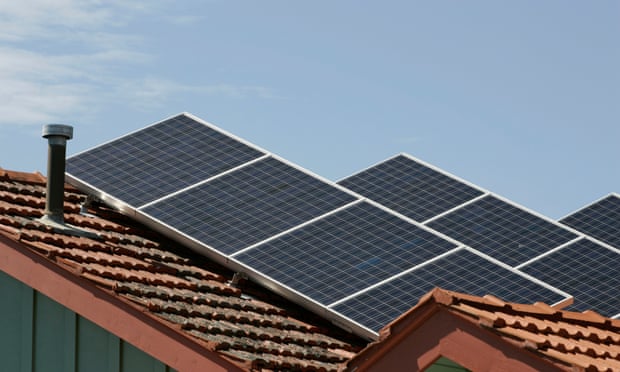 Solar panels on rooftops  in Melbourne