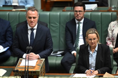 Shadow minister for small business Tim Wilson speaks during Question Time in the House of Representatives at Parliament House, Monday, 27 October, 2025.