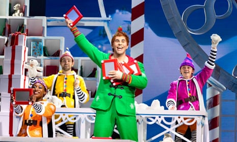 Simon Lipkin as Buddy in Elf the Musical.