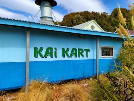 The Kai Kart food truck on Ayr Street, Stewart Island, serves fish and chips and other takeaway fare.