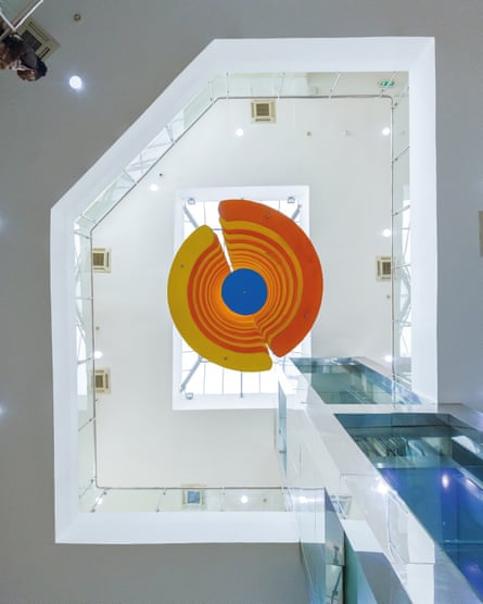 The atrium in the Rain Oil headquarters designed by Olajumoke Adenowo