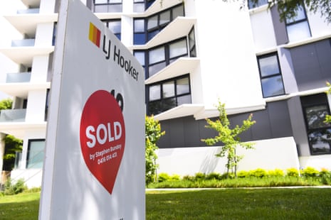 A sold sign on an apartment advertisement