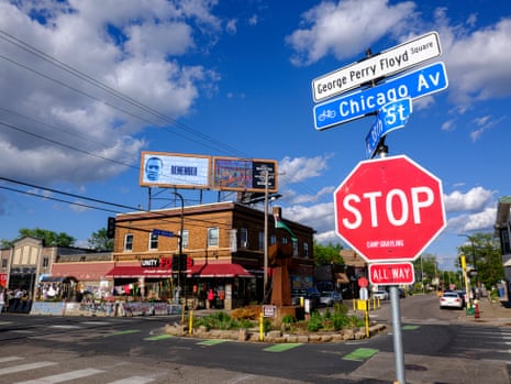 a street corner and stop sign