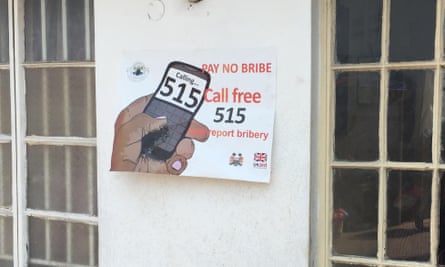 Anti bribery poster, Sierra Leone