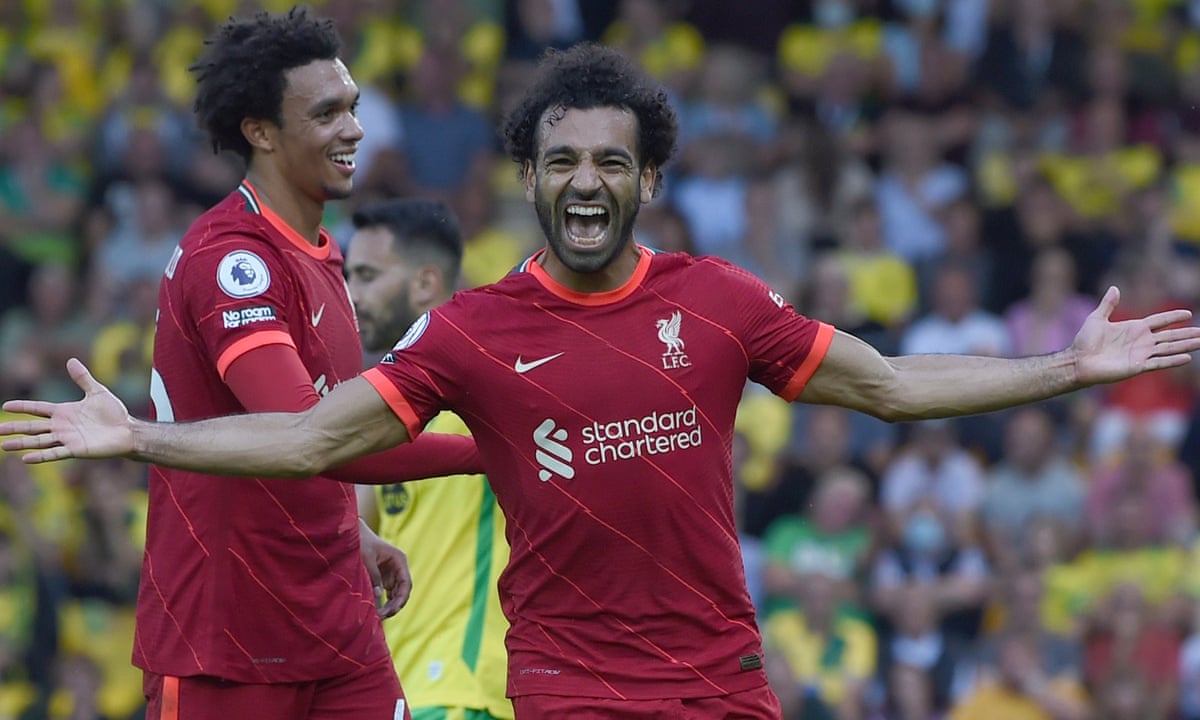 Mohamed Salah's sublime strike seals Liverpool win over Norwich | Premier League | The Guardian