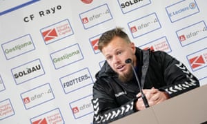 Charlie l’Anson speaks to media before an encounter against Celta Vigo B.
