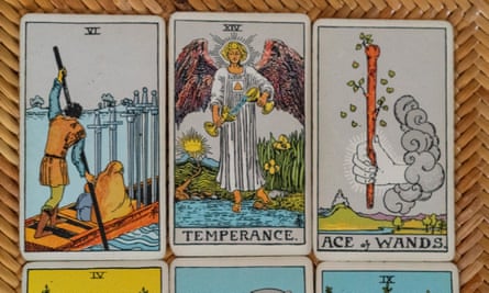 Tarot cards, part of a deck of 78.