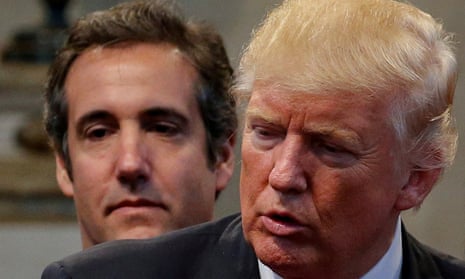 Donald Trump with his then personal attorney Michael Cohen in 2016.