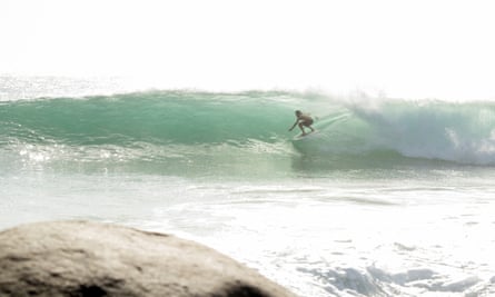 Australian Dave Rastovich free surfing.