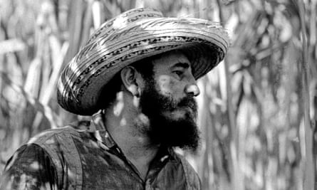 Fidel Castro pictured on a sugar plantation in 1966.