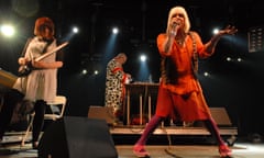 Throbbing Gristle performing in 2009.