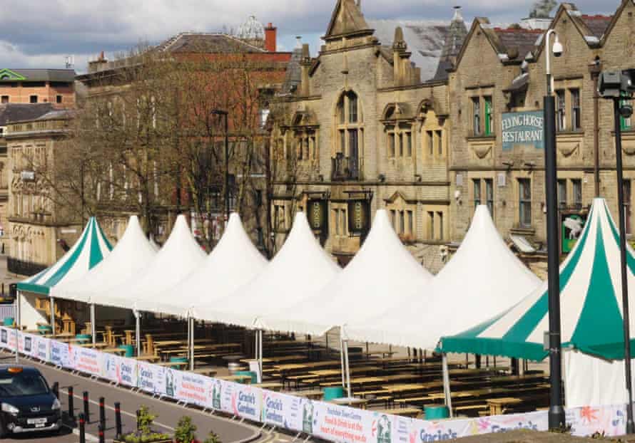 The Flying Horse’s ‘mega marquee’ in Rochdale