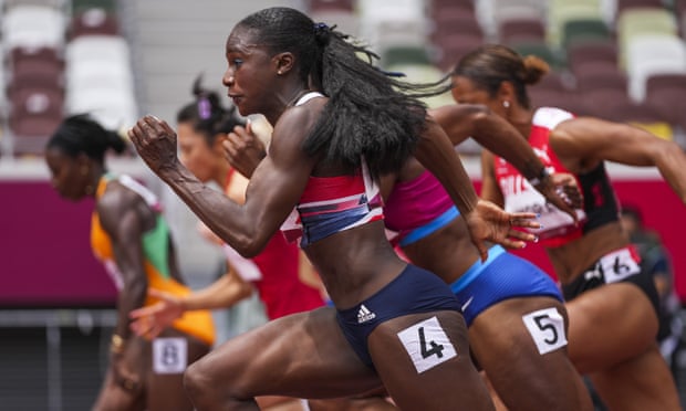 Dina Asher-Smith in her heat