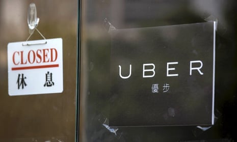 A closed sign at Uber in Hong Kong last year takes on new significance in China this month.
