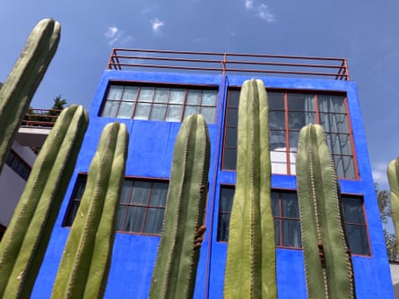 At one with nature … Kahlo’s studio with its cactus fence.