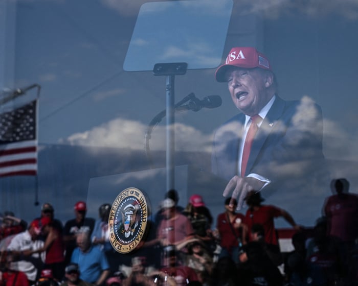 Trump in Georgia falsely claims election of Jon Ossoff was illegitimate