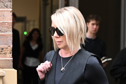 Helen Baird, mother of Jesse Baird, during a break at the NSW Supreme Court in Sydney