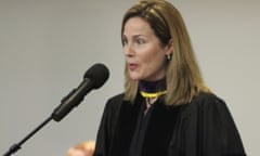 Amy Coney Barrett gave the commencement address to Trinity graduates at People of Praise Center in South Bend, Indiana, in 2011. 
