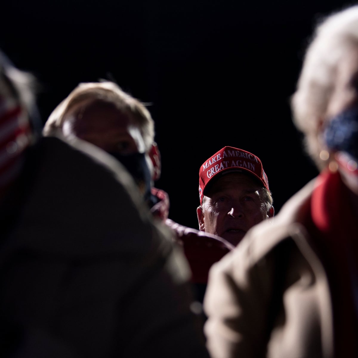 Trump Supporters Hospitalized After Being Stranded In Freezing Cold At Late Night Rally Us News The Guardian