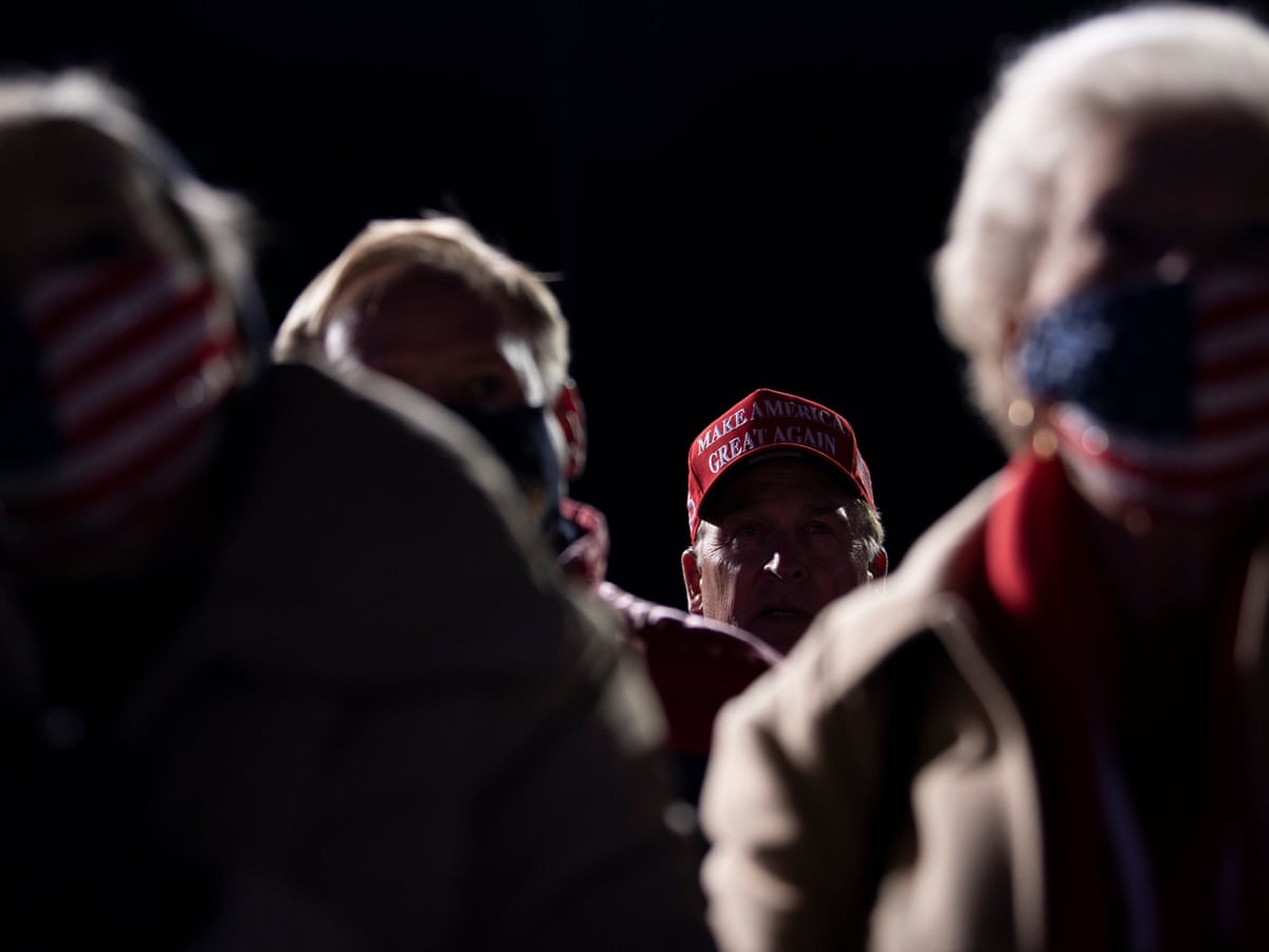 Trump Supporters Hospitalized After Being Stranded In Freezing Cold At Late Night Rally Us News The Guardian