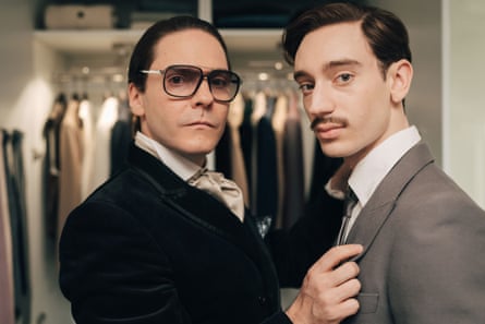 Pellerin with Daniel Bruhl in Becoming Karl Lagerfeld.