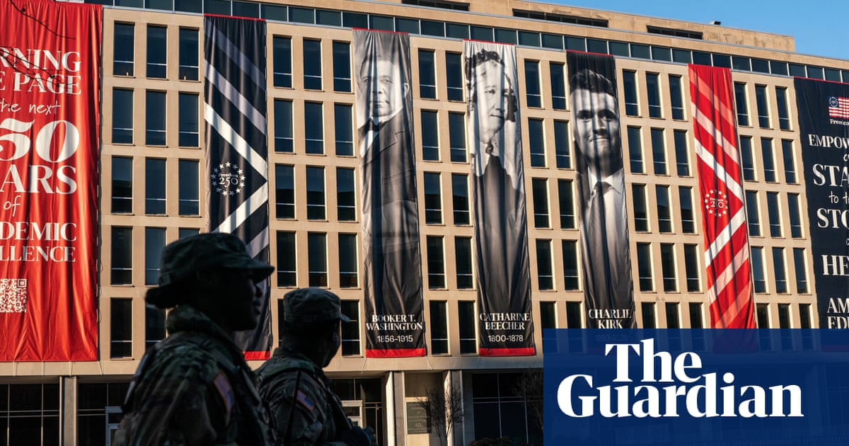 US Department of Education hangs Charlie Kirk banner outside DC building