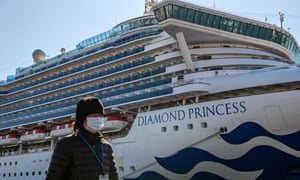 The Diamond Princess cruise ship has been stranded in Yokohama port since passengers were diagnosed with coronavirus.